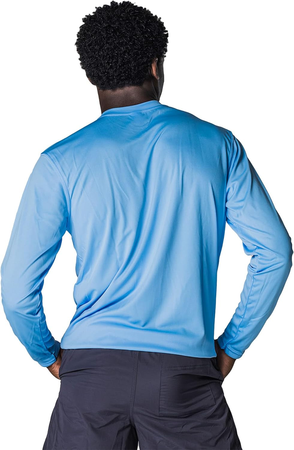Men's Outdoor Long Sleeve T-Shirt with UPF 50+ UV Sun Protection for Fishing, Running, Hiking, and Swimming