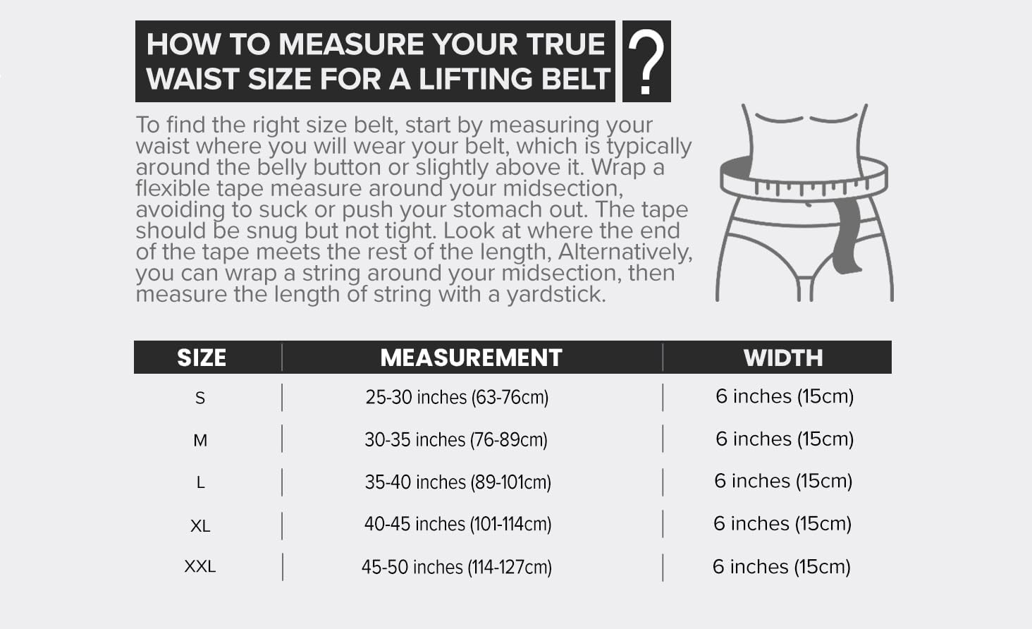 Weightlifting Belt for Men and Women - 6-Inch Auto-Lock Back Support for Weightlifting, Fitness, Cross Training, and Powerlifting