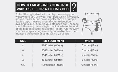 Weightlifting Belt for Men and Women - 6-Inch Auto-Lock Back Support for Weightlifting, Fitness, Cross Training, and Powerlifting