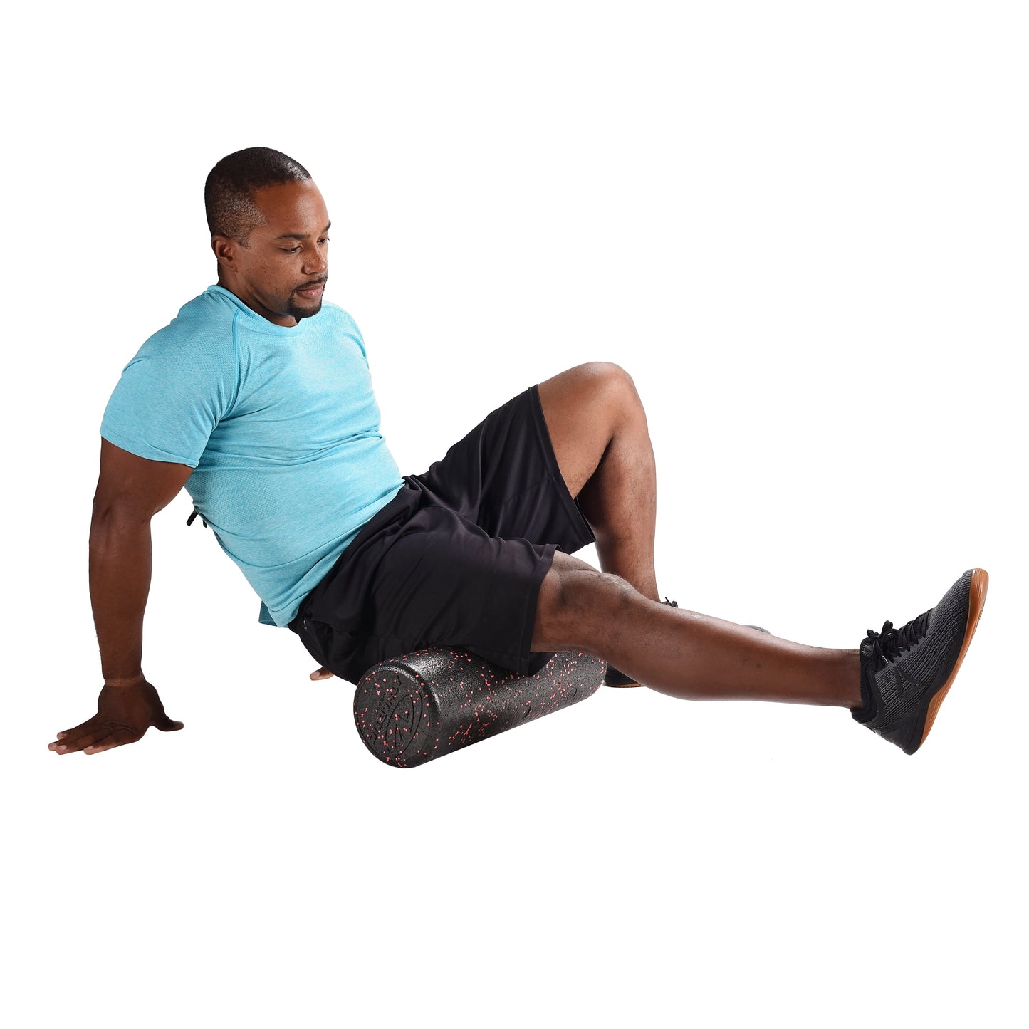 18-Inch High-Density Foam Roller in Red and Black