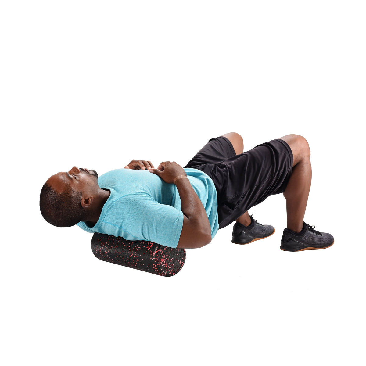 18-Inch High-Density Foam Roller in Red and Black
