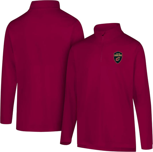 Men's NBA Official Super Soft Long Sleeve Quarter Zip T-Shirt