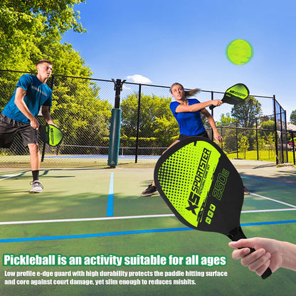 Professional Pickleball Racket Set - Includes 2 Paddles and 4 Balls