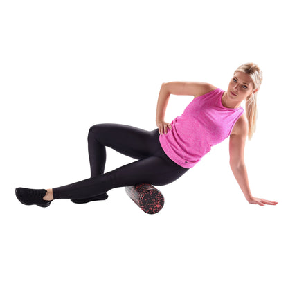 18-Inch High-Density Foam Roller in Red and Black